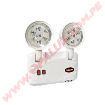 9101.220(LED) Luz de Emergencia Opalux SLIM 14 LED 8 hrs Original Nuevo 110 MTS -Cumple INDECI