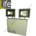 Luz de emergencia IP65 Exteriores led "LIFE" 2x10W (20W) c/toma a tierra
