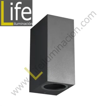 116/LED/24W/30K-GREY/M APLIQUE EXTERIOR 2X12W LED 3000K IP54 COLOR GRIS M