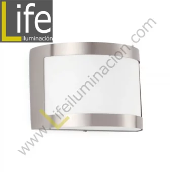 6032A/GRIS APLIQUE ALUMINIO GRIS MATE 1XE27 60W 220V/60HZ NO