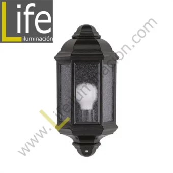 PL302/RT FAROL SETRO 1XE27 VIDRIO CLEAR BASE RUSTICA ANCHO