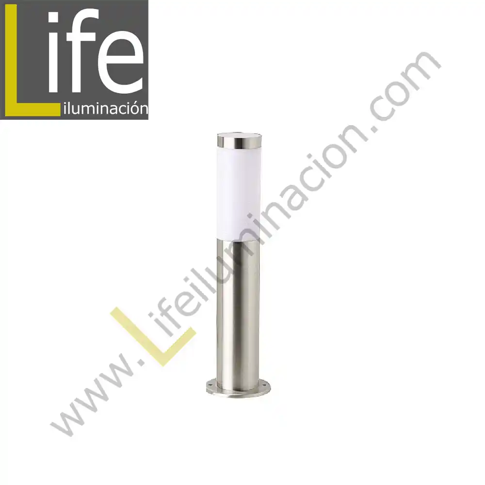 aplique-pl728-45-sl PL728-45/SL POSTE EXTERIOR SAN ANTONIO SILVER 1XE27 H=45CM D=4 - Imagen 1