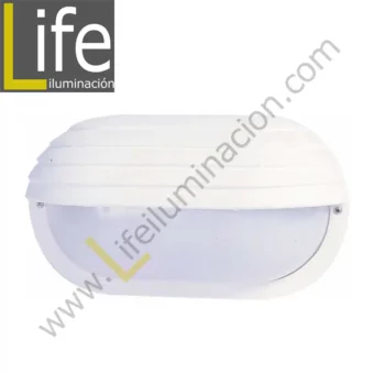 WPL-1811/WH BRAQUETE PLASTICO OVALADO MEDIA LUNA B