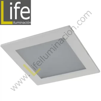 DOWN/SQ/LED/18W/60K/WH DOWNLIGHT LED CUAD. EMP. 18W/60K/WH 22.5X22.5X2CM