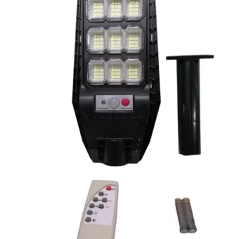 PASTORAL SOLAR 100W INTEGRADO ALTA EFICIENCIA LUMINICA 80m2 CONTROL REMOTO INTELIGENTE SENSOR Y SOPORTE