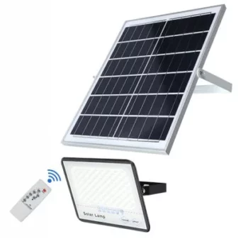 REFLECTOR SOLAR LED 400W /CARGA SOLAR /2800 Lm / IP 65 /170m3/SOPORTE SE AJUSTA A 180°/  T.C. 5H / T.D. 12 H / Carga Rápido 100%