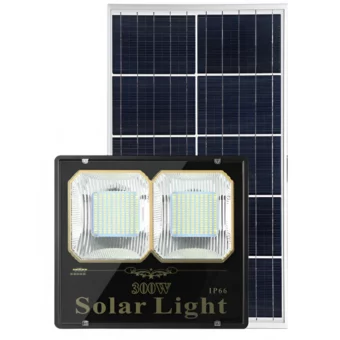 REFLECTOR SOLAR 300W/ BATERIA DE LITIO-FOSFATO / 50 000 HRS/ IP 66 / 150m2 / CONTROL REMOTO INALAMBRICO