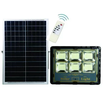 REFLECTOR SOLAR LED 400W /CARGA SOLAR /2800 Lm / IP 65 /170m3/CONTROL REMOTO INTELIGENTE/  T.C. 5H / T.D. 12 H /Indicador de carga