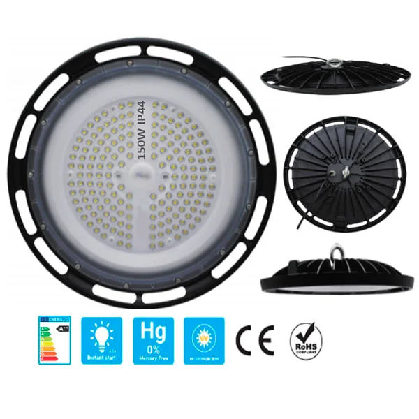 thumbnail_High-bay-led-150W-16000LM-IP44-JL-1 HIGH BAY UFO NUEVO MODELO 150W >110LM/W 6500K IP65 AC100-240V - JL - Imagen 1