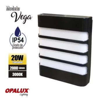 APLIQUE LED 20W M/VEGA "OPALUX" 3000K 2000LM