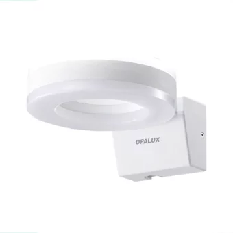 APLIQUE LED PARA PARED INTERIOR Y EXTERIOR "OPALUX"  IP65 140° IP65 20W 3000K 1800LM NEGRO