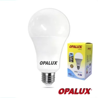 FOCO LED 15W 12V-36V "OPALUX" E-27 LUZ BLANCA 1425LM 6500K