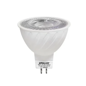 FOCO DICROICO LED 9W MR16 60° LUZ BLANCA "OPALUX"  800LM 6500K 185-264VAC Ø5CM 5.4CM ALTO.CJX100