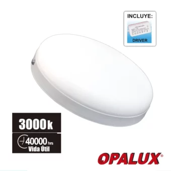 PANEL REDONDO 18W "OPALUX" 3000K 175-265V 1620LM