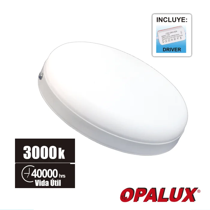 OP-24FD-WW PANEL REDONDO 24W "OPALUX" 3000K 175-265V 2160LM - Imagen 1