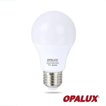 FOCO LED 7W "OPALUX" 100-240V CALIDO 540LM 3000K E27 230° CJX100