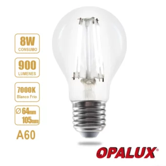 FOCO VINTAGE A6 8W 7000K 185-265V E27"OPALUX"