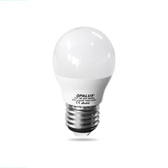 FOCO LED 5W G45 E-27 LUZ BLANCA "OPALUX"  420LM 6500K 185-264VAC Ø4.5CM 8.3CM ALTO CJX100