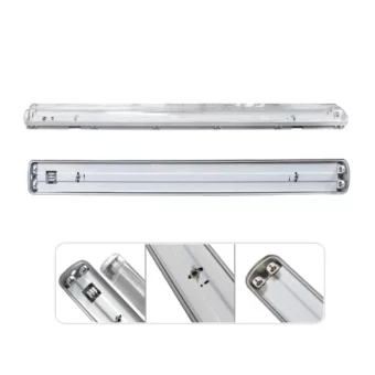 HERMETICO CUBIERTA DE PC "OPALUX" 2X18W POLICARBONATO P/FLUORESCENTE SLIM