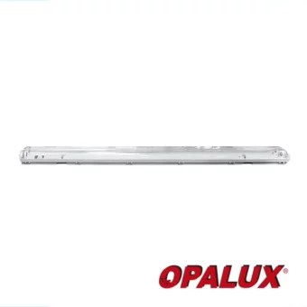 HERMETICO 2X36W IP65 PARA EXTERIORES DE ACRILICO RESISTENTE PARA 2 FLUORESCENTES LED 18W, INC TERMINALES LISTAS PARA CONECTAR