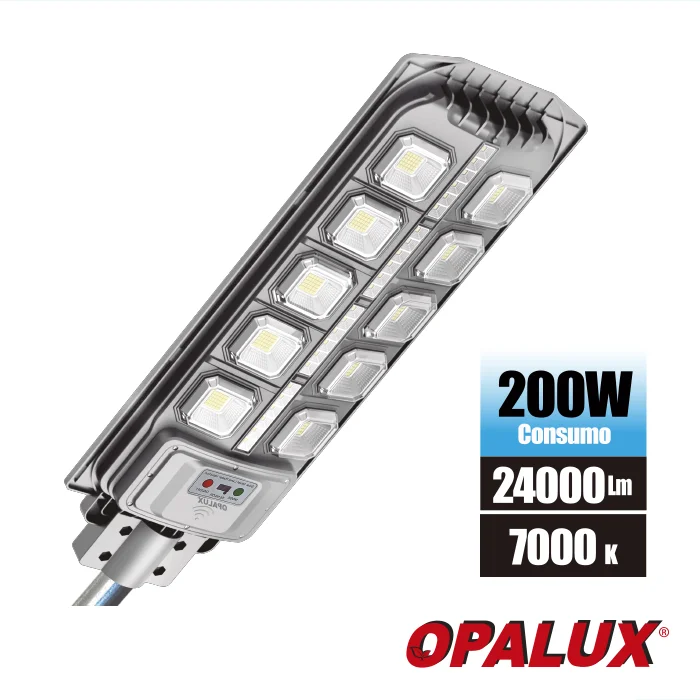 OP-STF200 LED PASTORAL DE 200W CON SENSOR RADAR BATERIA 3.2/20000A 7500K - Imagen 1