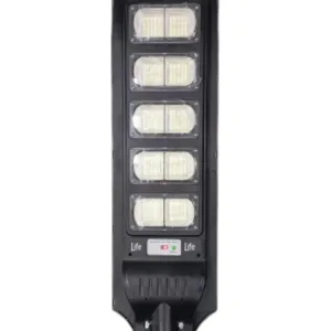 LUMINARIA SOLAR 300W IP65 "LIFE" INTEGRADA 6500K 3-15MTS C/SENSOR C/FOTOCELDA CONTROL REMOTO  PUBLICO MONTAJE EN PASTORAL PARED O POSTE