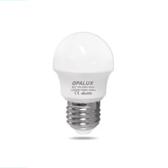 FOCO LED 3W G45 "OPALUX" 100-240V BLANCO 220LM 7200K E27 230° CJX200