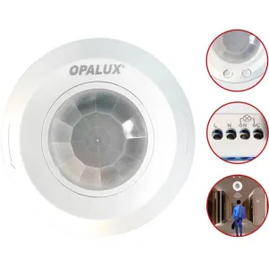 SENSOR DE MOV. MINI 8MTS 360° IP20 SERIE II "OPALUX" CJX100