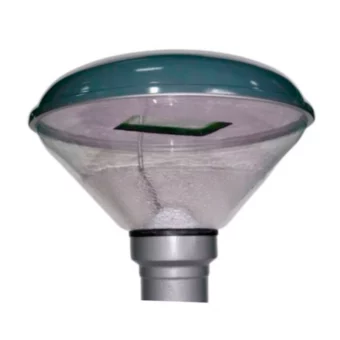 FAROLA EXTERIOR PARA ALUMBRADO PUBLICO CON LUMINARIA 200W INTEGRADA ESPECIAL PARA PARQUES, MARCA LIFE ACRILICO TRANSPARENTE / BASE ALUMINIO FUNDIDO 4" o 5" / FABRICACION NACIONAL