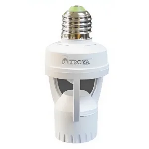 SENSOR DE MOV. 360°"TROYA" ROSCA E27 220-240VAC (6MTS) CAJA COLOR CJX50