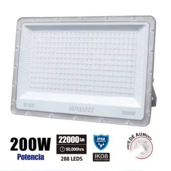 REFLECTOR LED 200W OPALUX 7200K 85-265VAC  MASTERX5