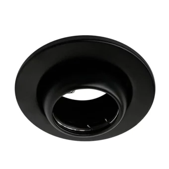 COBERTOR OJO BUEY DIRIGIBLE LIGHT C/NEGRO INCLUYE SOCKET GU10 NO INCL. FOCO