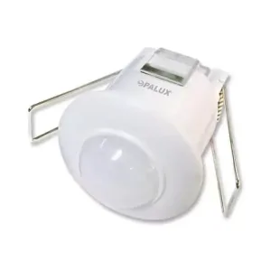 Sensor de movimiento 360° para cielo de raso detección a  6 mts horizontal tecnología PIR instalación hasta 4mts altura tiempo 10 seg – 15 min.