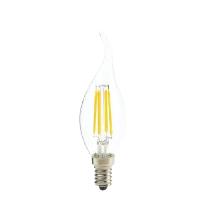 GZ040221 FOCO VELA E14 4W GLIGHT 3000K 400LM DECO CLEAR - Imagen 1