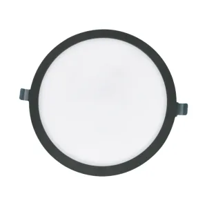 PANEL LED 24W GLIGHT REDONDO 3000K 2160LM SLIM 2 EN 1 NEGRO