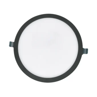 PANEL LED 24W GLIGHT REDONDO NEGRO TRICOLOR 3000K-4000K-6500K 2040LM