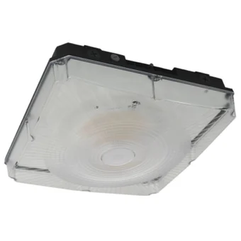 LUMINARIA CANOPY CUADRADA LED-ONE 25/50/75/100W POTENCIA Y T° COLOR AJUSTABLE 30/40/50K 50000HRS IP65 UL 120-277V