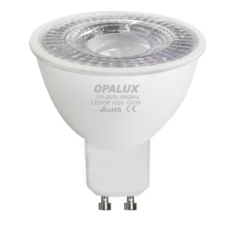 FOCO DICROICO 7W 7LED GU10 "OPALUX" 108LM ROJO 100-240V CJX100