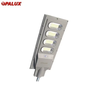 PASTORAL SOLAR 120W OPALUX 6000K INTEGRADA PARA ALUMBRADO PUBLICO INCLUYE PANEL SOLAR Y BATERÍA TODO EN UNO