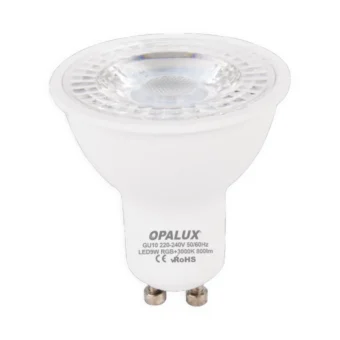 FOCO DICROICO GU10 RGB "OPALUX" 800LM 220-240VAC 60HZ 38°  C/CONTROL