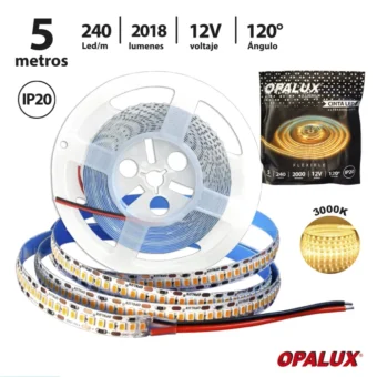 CINTA LED2835 240LEDS “OPALUX” 5M 3000K