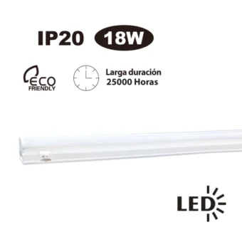 Luminaria tubo led 18w, opalux, op-lt518-cw luminaria tubo led 18w led tube t5 with switch pc+pvc 18w 15000k