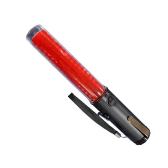 VARA LUMINOSA RECARGABLE "OPALUX" 3EN1, LUZ DE TRÁFICO, INTERMIETENTE, LINTERNA, BATERÍA LITIO