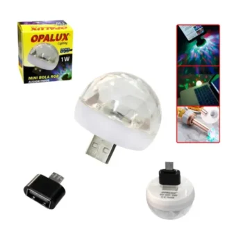 Foco led disco 1W RGB (Colores) diversos para celulares “Opalux”