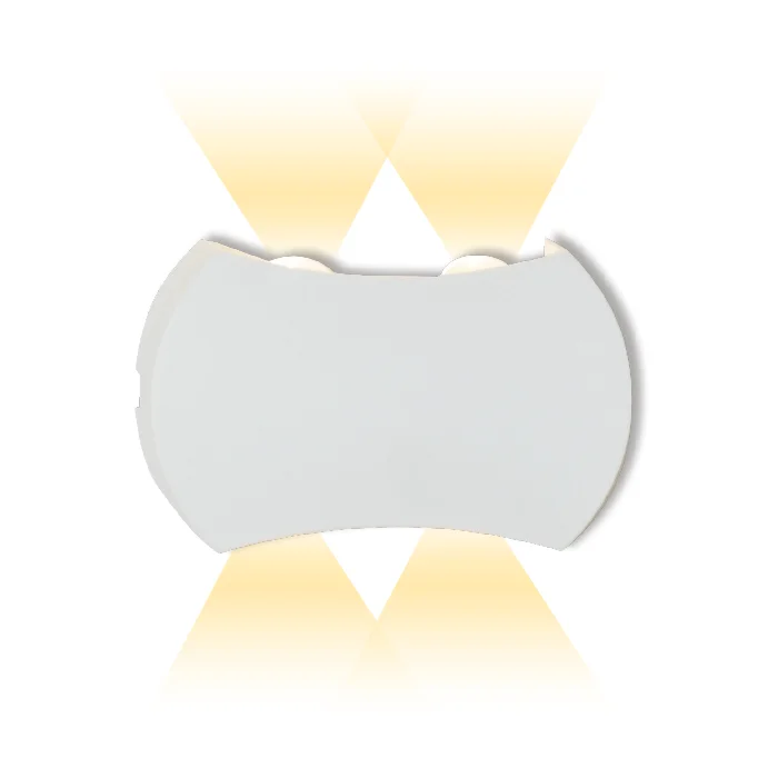 OP-W6038B-WW-1 APLIQUE EXTERIOR DE PARED "OPALUX" PYXIS 4 BLANCO - Imagen 1