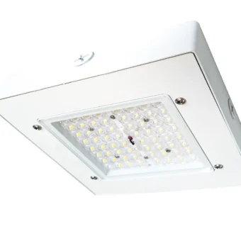 LUMINARIA JARVIS LED 54W CUADRADO 5000K 6588LM 50000 HRS DIMABLE IP64 120-277V