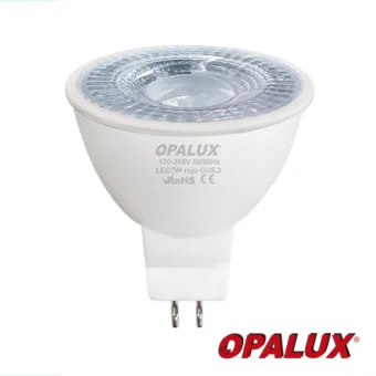 FOCO DICROICO 7W 7LED GU5.3 “OPALUX” 108LM VERDE 100-240V CJX100